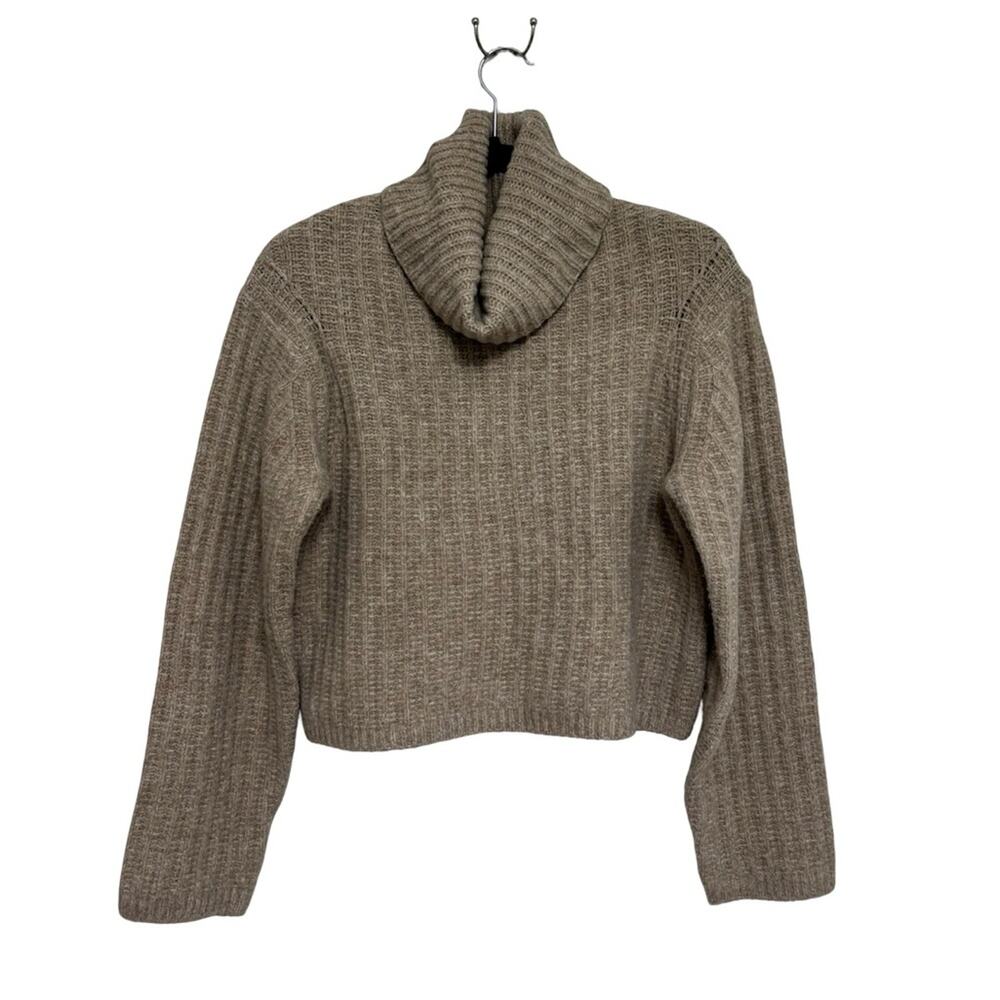 NEW Target Universal Thread Cropped Turtleneck Sweater in Tan - Size XS